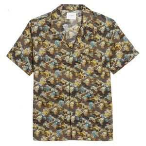 *NWOT* Billy Reid Short Sleeve Camp Shirt in Size Medium